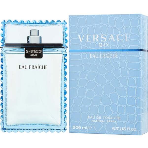 Versace Man Eau Fraiche 6.7 oz EDT Spray - Fresh, Aquatic Fragrance for Men