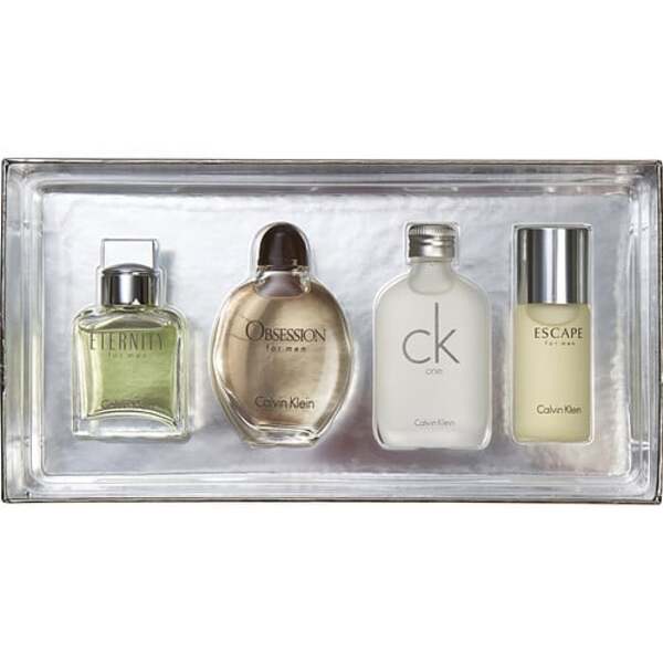 Calvin Klein Mini Collection: 4 Iconic Scents for Men (0.5 oz EDT)