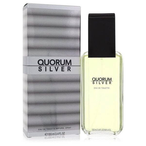 Puig Quorum Silver 3.4 oz Eau de Toilette Spray for Men
