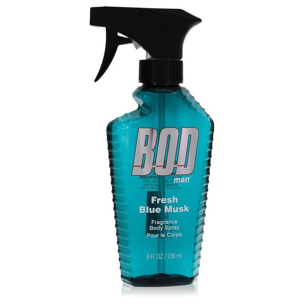 Bod Man Fresh Blue Musk Body Spray 8 oz for Men