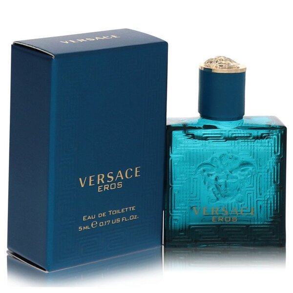 Versace Eros Mini Eau de Toilette for Men, .16 oz