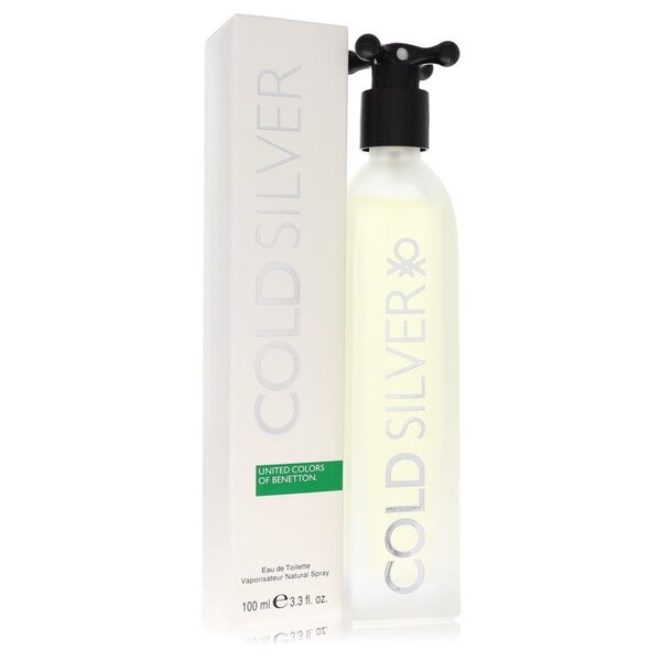 Benetton Cold Silver 3.3 oz Eau de Toilette for Men