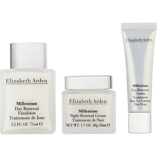 Elizabeth Arden Millenium Renewal Trio: Day Emulsion, Night Cream, Eye Cream - 3 Piece Set