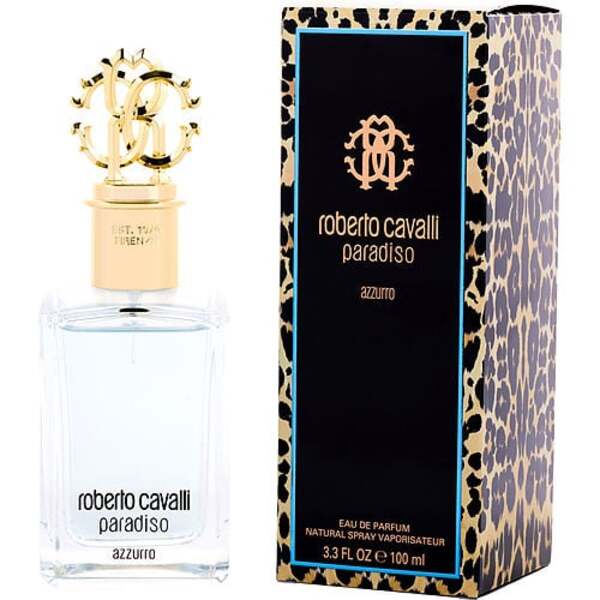 Roberto Cavalli Paradiso Azzurro - 2.5 oz Eau De Parfum Spray for Women - Floral Aquatic Fragrance