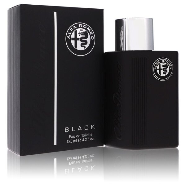 Alfa Romeo Black Eau De Toilette 4.2 oz - Bold Masculine Fragrance