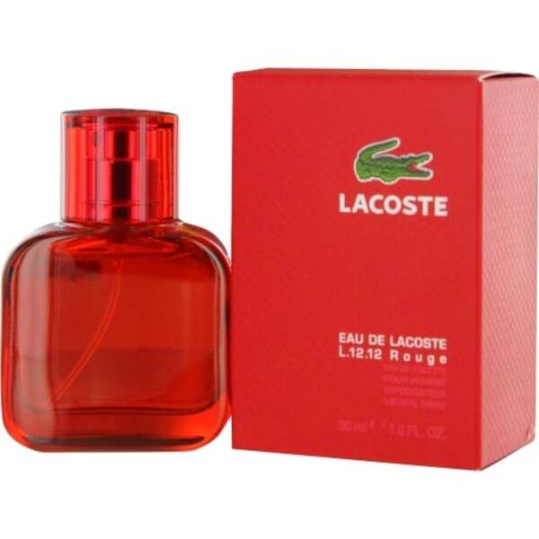 Lacoste L.12.12 Rouge Energetic 1oz EDT Spray for Men - A Spicy, Fruity Burst