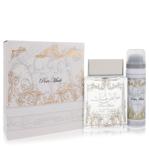 Lattafa Pure Khalis Musk EDP 3.4 oz & Deodorant Set