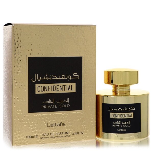 Lattafa Confidential Private Gold EDP - 3.4 oz Unisex