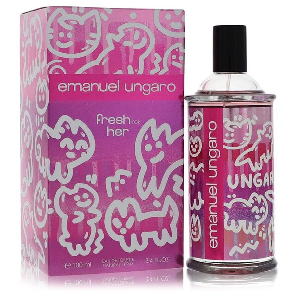 Ungaro Fresh For Her EDT 3.4 oz - Vibrant Floral Fruity