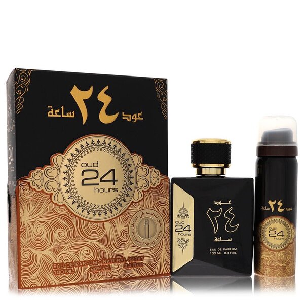 Al Zaafaran Oud 24 Hours EDP 3.4oz + 1.7oz Set