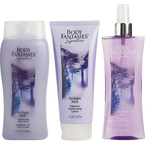 Body Fantasies Twilight: Fragrance Set - Body Spray, Lotion & Wash (8oz, 7oz, 12oz)