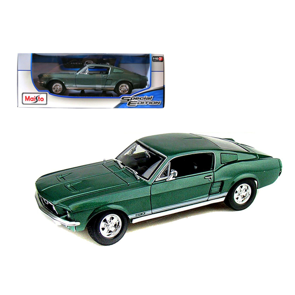 Maisto 1967 Ford Mustang GTA Fastback - Green Metallic 1:18