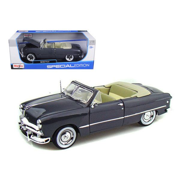 Maisto 1949 Ford Convertible Gray 1:18 Scale Model