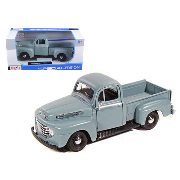 Maisto 1948 Ford F-1 Pickup Gray 1:25 Scale Model