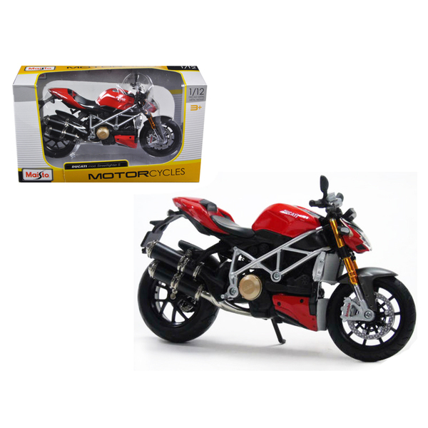 Maisto 7.25" 1/12 Ducati Streetfighter S Red Motorcycle
