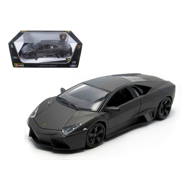 Bburago Lamborghini Reventon Dark Matt Gray 1:18 Diecast Car