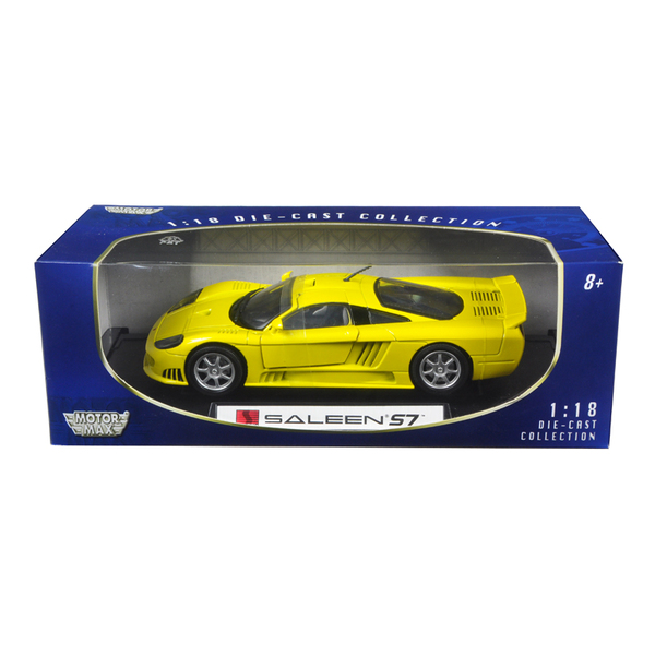 Motormax Saleen S7 Yellow 1:18 Diecast Model Car (10.5-inch)