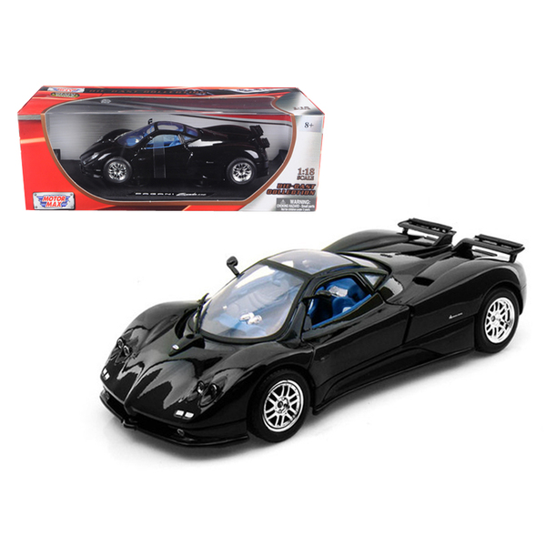 Motormax Pagani Zonda C12 Black 1:18 Scale Diecast Model