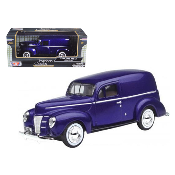 Motormax 1940 Ford Sedan Delivery - Purple, 7.5-inch