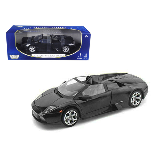 Motormax Lamborghini Murcielago Roadster Black, 1/18 Scale