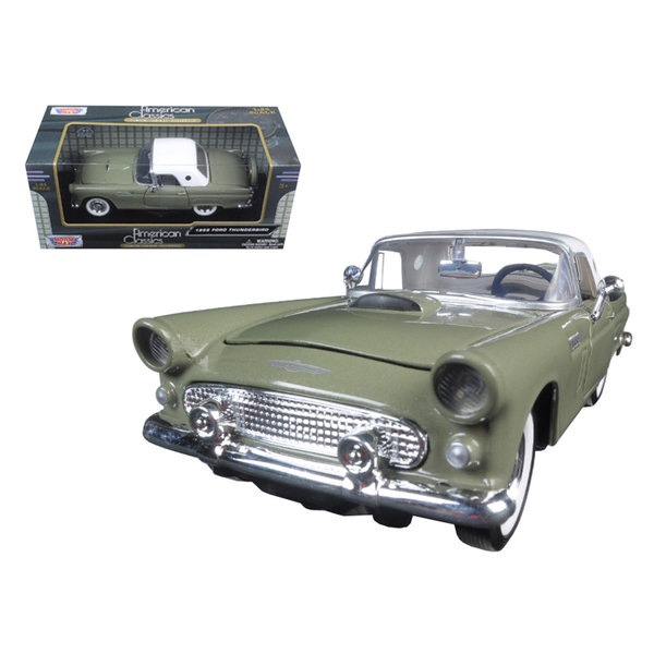 Motormax 1956 Ford Thunderbird Green 1:24 Scale Diecast
