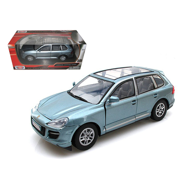 Motormax Porsche Cayenne Turbo Grey 1/24 Scale Diecast Model
