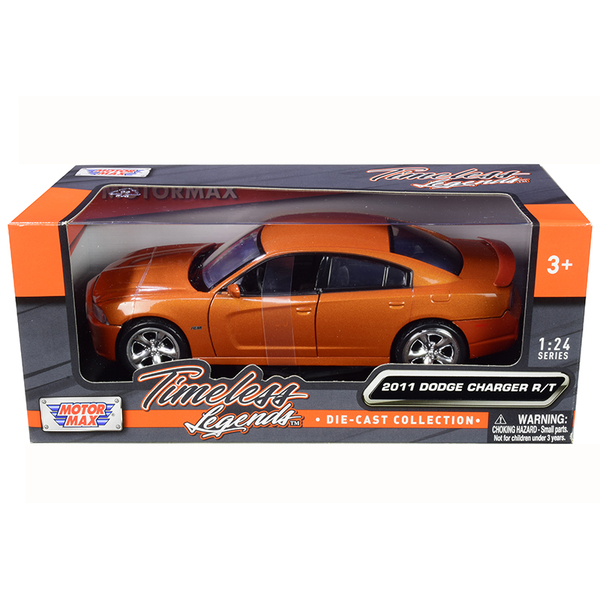 Motormax 2011 Dodge Charger R/T Hemi Metallic Orange 1/24