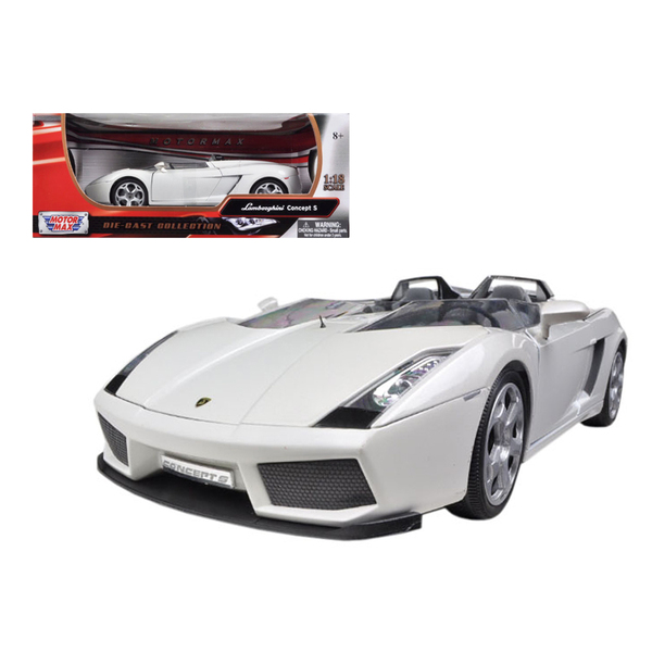 Motormax Concept S Pearl White 1/18 Diecast Model