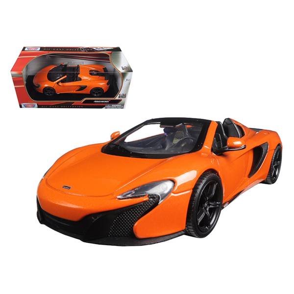 Motormax McLaren 650S Spider, Orange 1/24 Scale