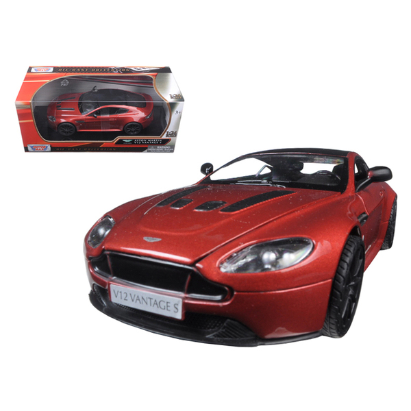Motormax Aston Martin Vantage S V12 1:24 Scale Red Diecast Model