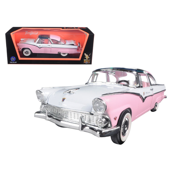 Road Signature 1955 Ford Crown Victoria Pink 1/18