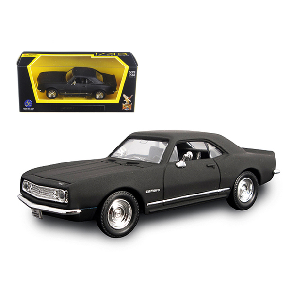 Road Signature 1967 Camaro Z28 - Matte Black, 4" Scale Model