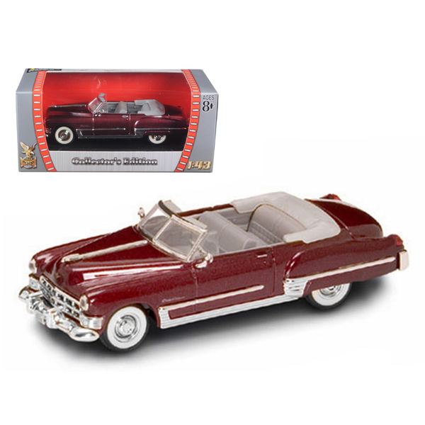 Road Signature 1949 Cadillac Coupe DeVille Burgundy 1/43 Diecast