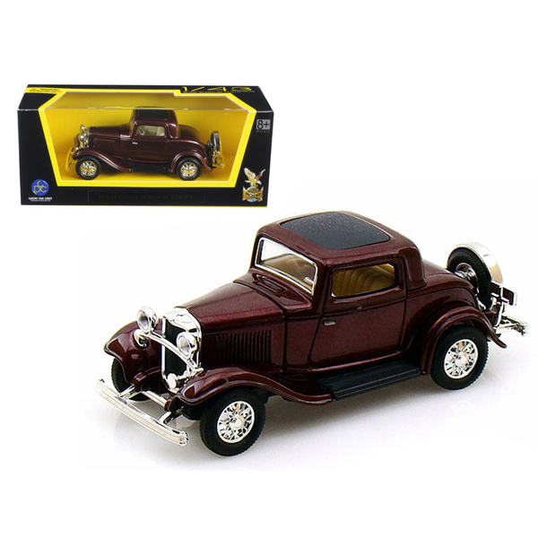 Road Signature 1932 Ford Coupe - Burgundy 1/43 Scale
