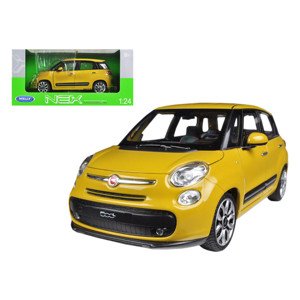 Welly 2013 Fiat 500L 1/24 Yellow Diecast - Sunshine on Wheels!