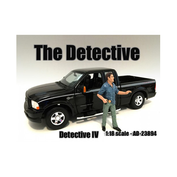 American Diorama Detective #4 - 4 Inch 1:18 Scale Figure