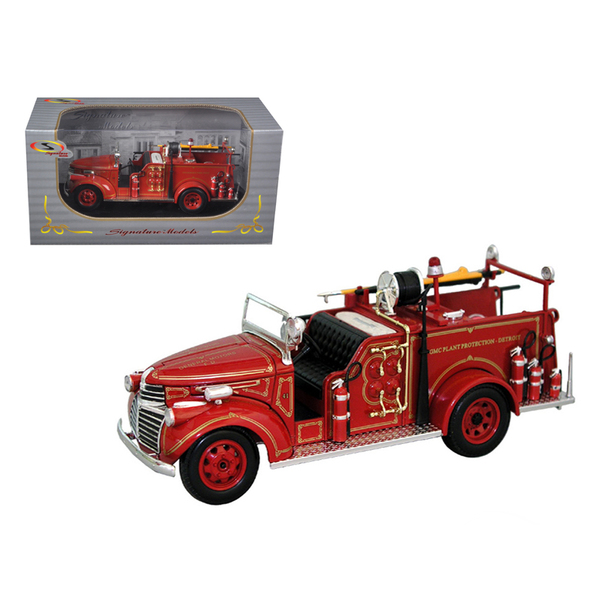 Signature Models 1941 GMC Fire Engine - 6" 1/32 Scale Red