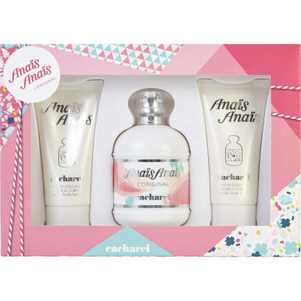 Anais Anais L'original Eau de Toilette 3.4 oz Spray & Two 1.7 oz Body Lotions - A Floral Dream