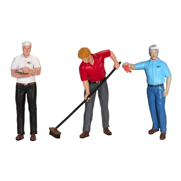 Motorhead Miniatures '65 Ford Service Crew 1:18 Scale 3-Pc Set