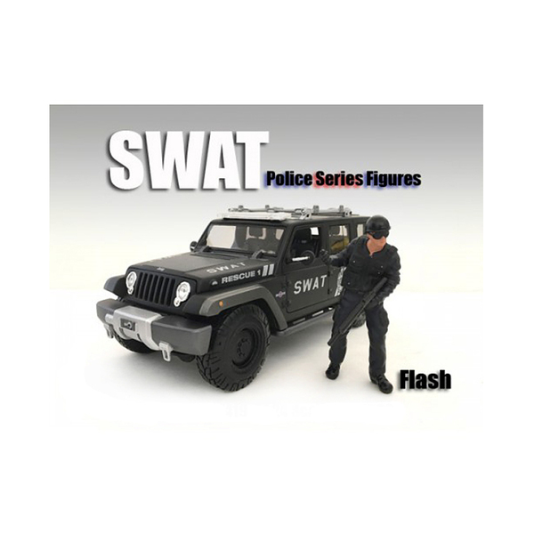 American Diorama SWAT Team Flash Figure - 4-Inch