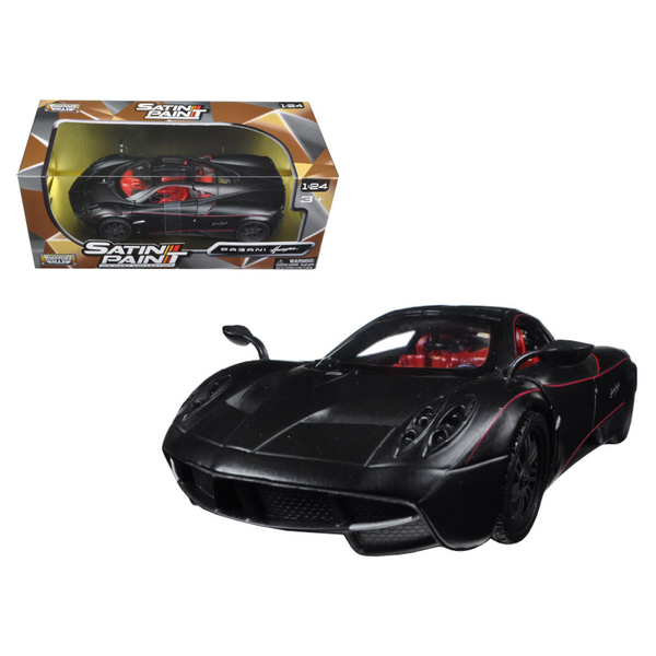 Motormax Pagani Huayra 1:24 Scale Matt Black Diecast Model