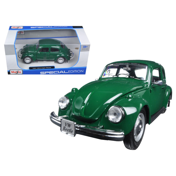 Maisto 1973 Volkswagen Beetle 1:24 Scale Green Car