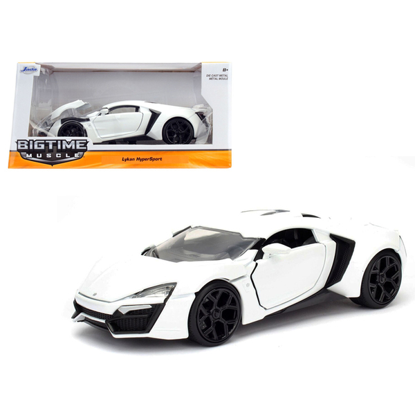 Jada Lykan Hypersport 1/24 Scale Diecast Model Car - White