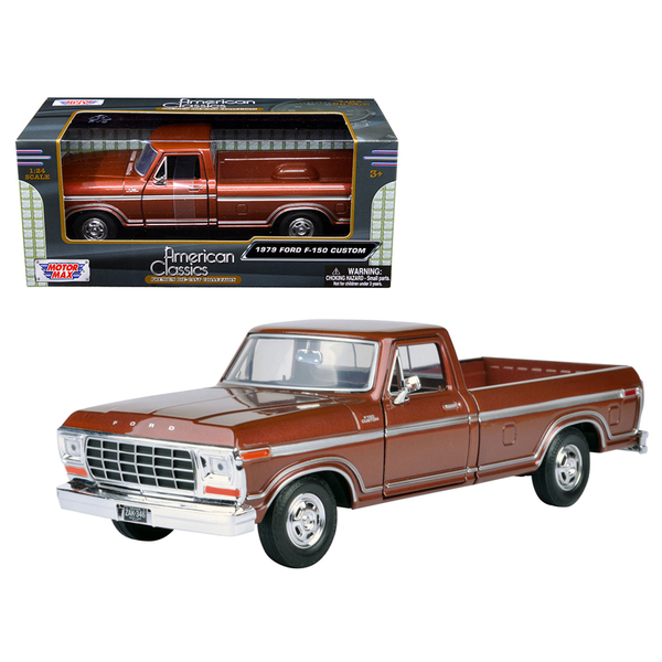Motormax 1979 Ford F-150 Pickup - Brown 1/24 Scale