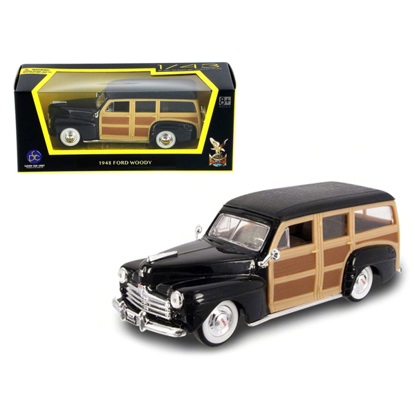 Road Signature 1948 Ford Woody Wagon, Black (4-inch)