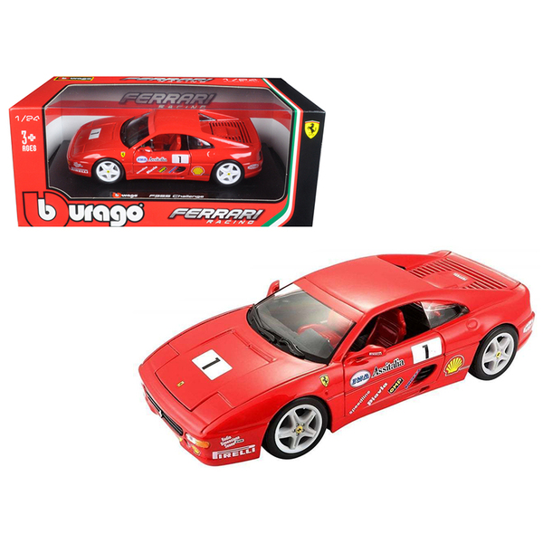 Bburago Ferrari F355 Challenge Red 1/24 Scale Model