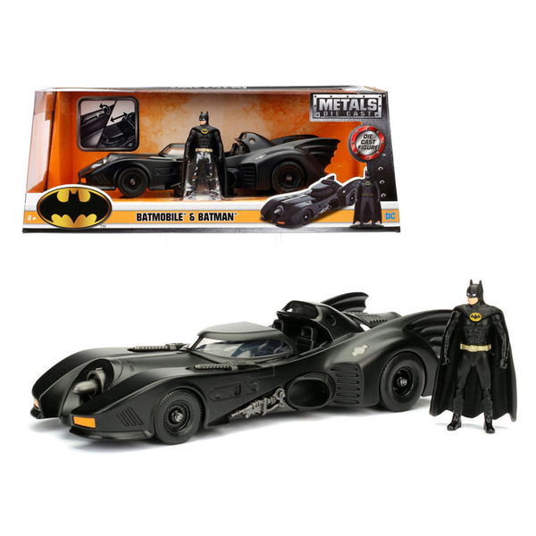 Jada 1989 Batmobile 1/24 Scale Model with Batman Figure