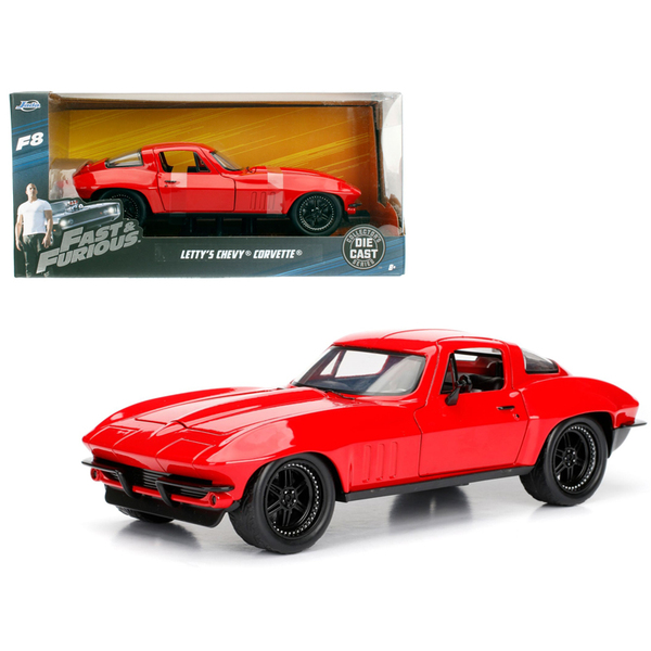 Jada Fast & Furious Letty's Chevrolet Corvette F8, Red, 1/24 Scale