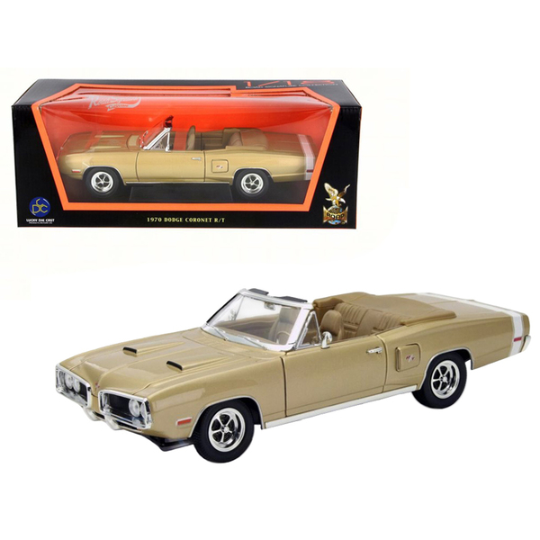 Road Signature 1970 Dodge Coronet R/T Gold 1:18 Scale Model
