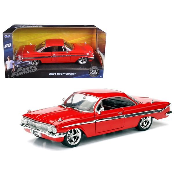 Jada Dom's Chevrolet Impala Red F8 1:24 Scale Model